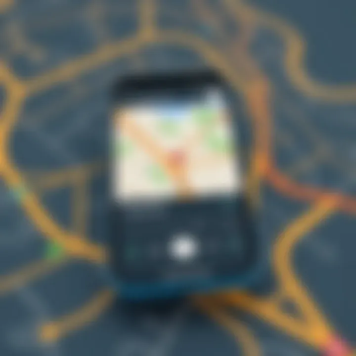 Dynamic navigation interface on Google Maps