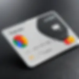 Visual representation of the Google Smart Debit Card highlighting its sleek design
