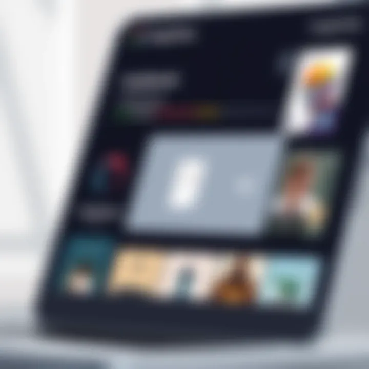 Audiobook selection interface on Google Store