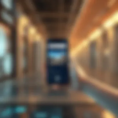 Augmented Reality in Image Search A futuristic smartphone displaying an augmented reality image search result