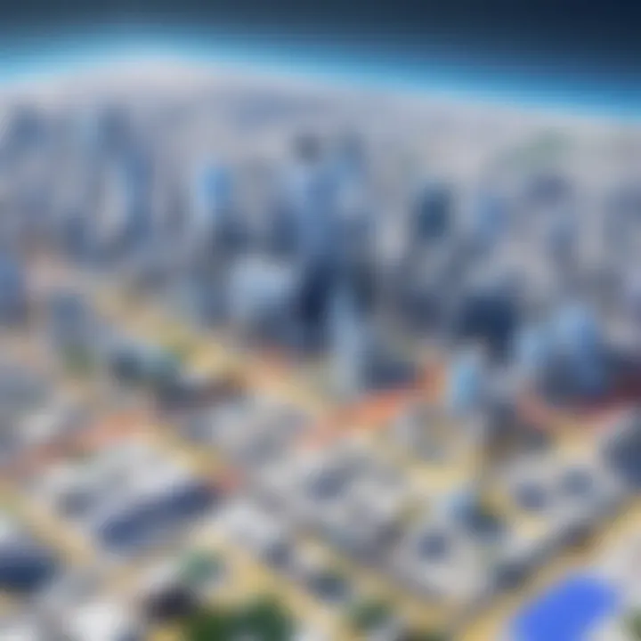 Visual representation of business visibility enhancements