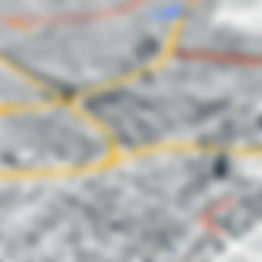 Interactive map showcasing new features