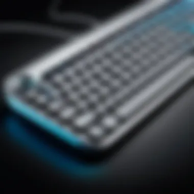 Sleek Design of Logitech Wired Mac Keyboard Logitech Wired Mac Keyboard with illuminated keys