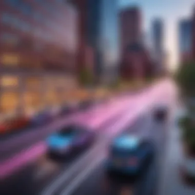 Integration of Lyft in Boston's Urban Landscape Boston urban landscape with Lyft integration