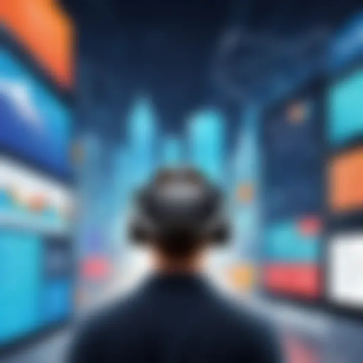 An infographic depicting market trends in mobile VR