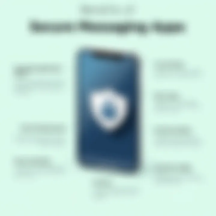 Benefits of Secure Messaging Apps A visual representation of the benefits of using secure messaging applications
