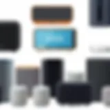 A collection of Sonos speakers showcasing diverse designs and functionalities