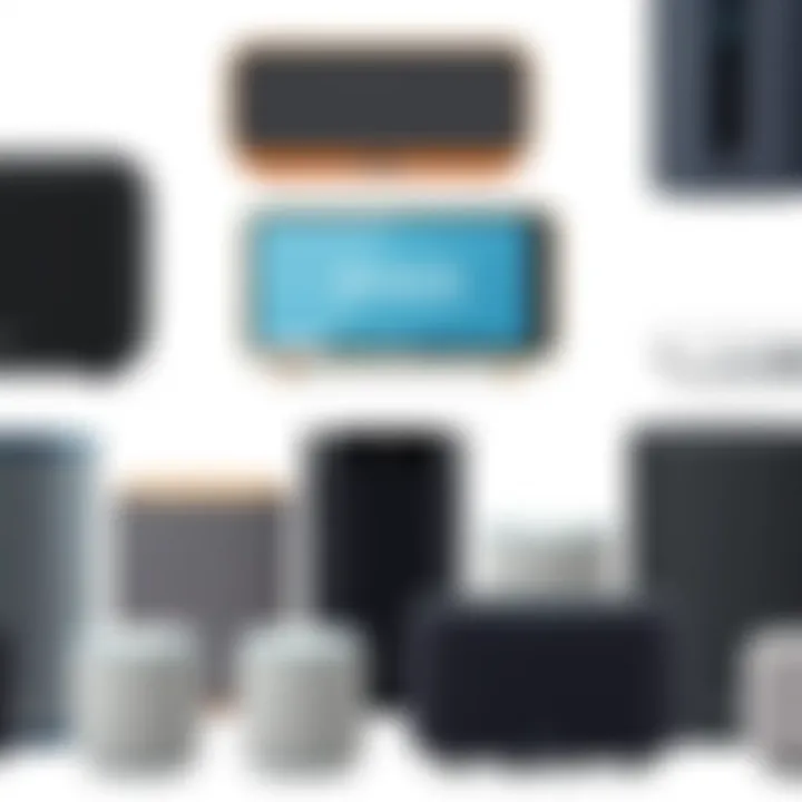 Diverse Designs of Sonos Speakers A collection of Sonos speakers showcasing diverse designs and functionalities