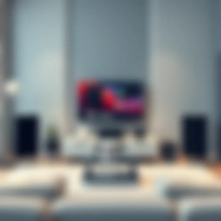 Sonos Sound System in a Modern Living Space An engaging setup of a Sonos home sound system in a modern living room