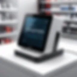 Innovative square magnetic reader in a modern retail environment