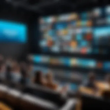 Diversity in Viewing Experience Illustration of diverse global audience watching Amazon Prime with subtitles