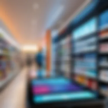 Innovative Technology Integration in Retail Representation of technology integration in retail