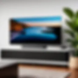 A sleek Sonos soundbar integrated with a modern TV setup