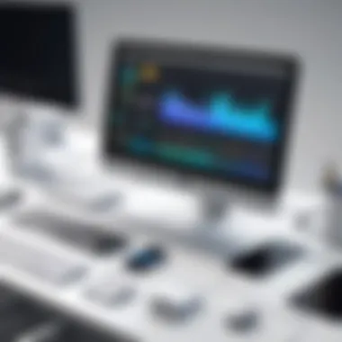 Professional Tools for the Modern Workspace A workspace featuring Apple's advanced professional tools