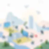 Diverse Voice Chatroom Platforms A digital landscape showcasing diverse voice chatroom platforms