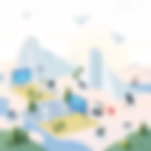 Diverse Voice Chatroom Platforms A digital landscape showcasing diverse voice chatroom platforms