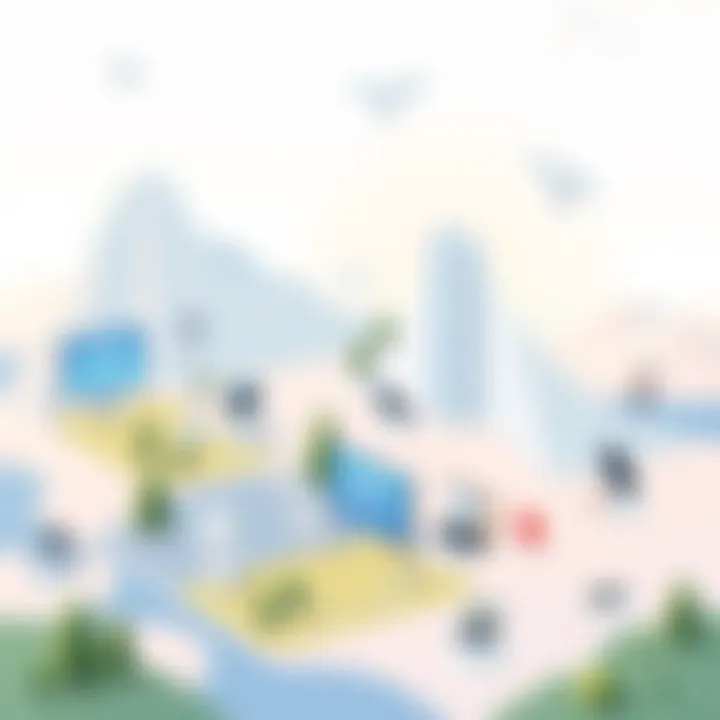 Diverse Voice Chatroom Platforms A digital landscape showcasing diverse voice chatroom platforms