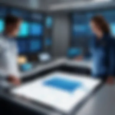 Modern Aerospace Innovations Inspired by Kitty Hawk Aerospace engineers analyzing flight data in a modern lab