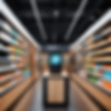 Inside an Amazon Go Store: Technology in Action Interior view of an Amazon Go store highlighting technology in retail.