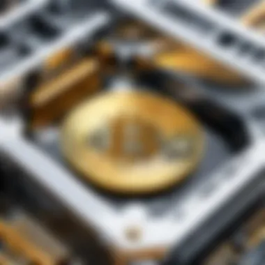 Cryptocurrency Mining Hardware Visual representation of cryptocurrency mining hardware