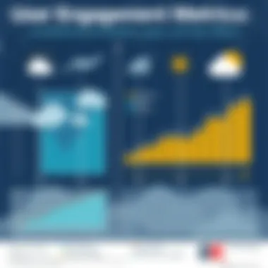 Graphical analysis of user engagement metrics in weather apps