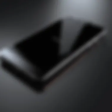 Sleek Smartphone Design A sleek representation of the slimmest smartphone showcasing its design