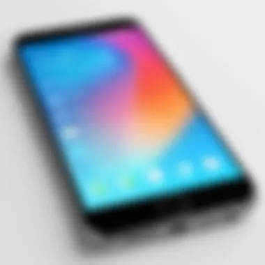 User Experience with Slim Smartphones User interacting with a slim smartphone, emphasizing its usability