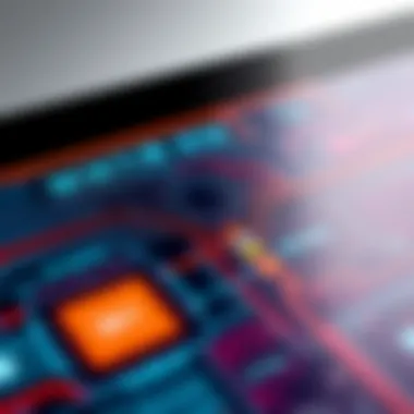 Close-up of Surface Pro 11's advanced display technology