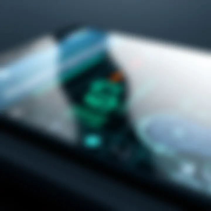 Advanced Display Technology of the Verizon Razor Phone Close-up view of the advanced display technology of the Verizon Razor Phone