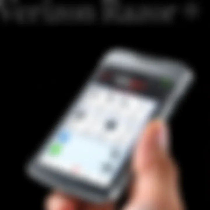 User Interface Experience on the Verizon Razor Phone User interface experience on the Verizon Razor Phone highlighting its functionality