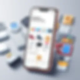 An overview of a popular used items app interface