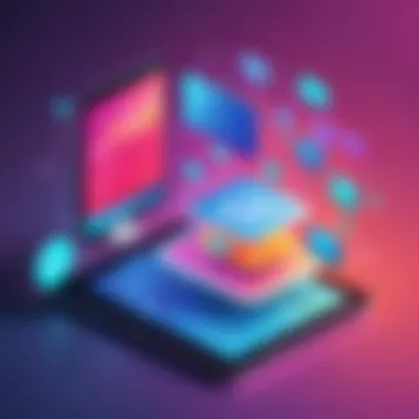 Data Visualization of Virtual Shopping Trends Trends in virtual shopping reflected in data visualization