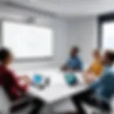 Collaborative virtual whiteboard session in Slack