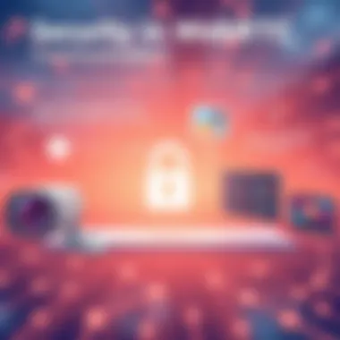 Security in WebRTC Communication Infographic detailing security measures in WebRTC applications