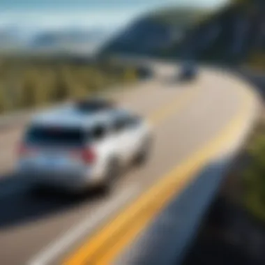 Navigating the Highway with Advanced Automation 2022 Yukon Super Cruise navigating on a highway with automated driving features