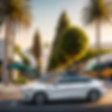 Influential Factors in Uber Eats Pay in California Illustration showcasing factors influencing Uber Eats pay in California