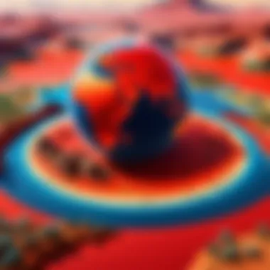 Risk to Earth's Fragile Ecosystems Illustration of Earth's Fragile Ecosystems at Risk