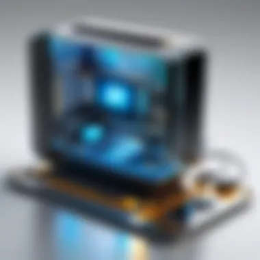 Revolutionary Tech-Infused Design Concept Futuristic Tech-Inspired Graphic Design