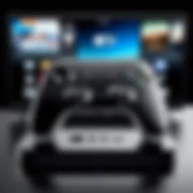 Innovative Game Control Options for Apple TV A sleek Apple TV with a modern controller