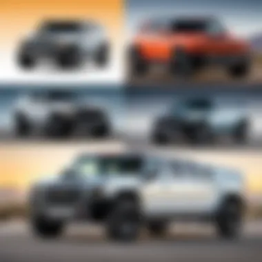 Comparative Analysis of GMC Hummer EV and Competitors Infographic comparing GMC Hummer EV with competitors