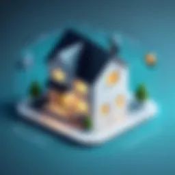 Visual representation of a home VPN setup illustrating network connections