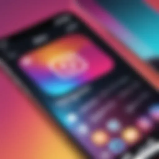 Interface of Instagram Story feature