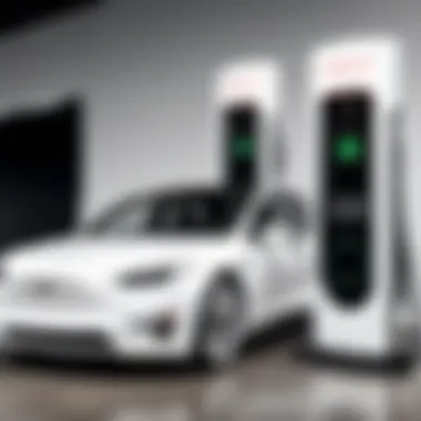 Advanced charging station designed for Tesla vehicles