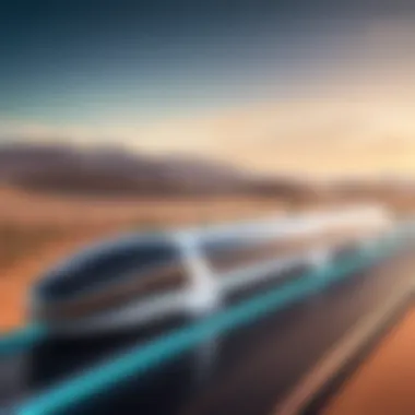 Market analysis report showcasing hyperloop investment trends