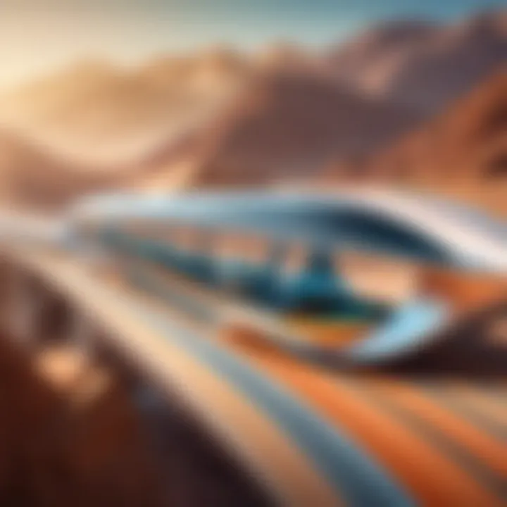 Visual representation of potential risks and rewards in hyperloop investments