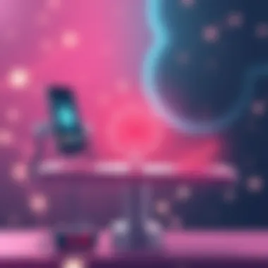 Balancing Technology Use and Mental Health Illustration depicting the balance between technology use and mental health