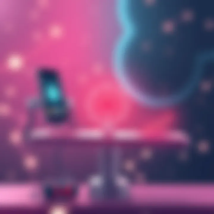 Balancing Technology Use and Mental Health Illustration depicting the balance between technology use and mental health