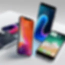 Significant iPhone launch event showcasing historical models