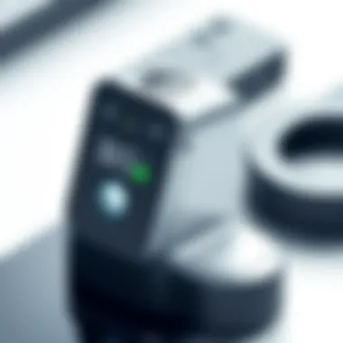 Detailed view of Jiobit Next tracking device showcasing its sleek design