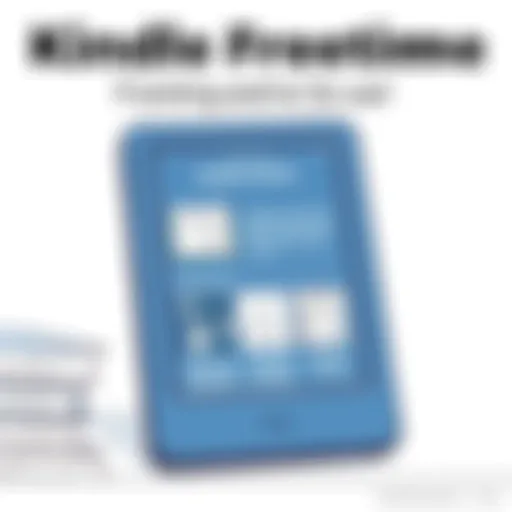 Kindle FreeTime user interface showcasing reading features